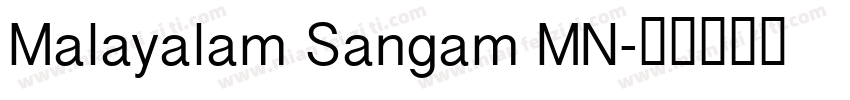Malayalam Sangam MN字体转换